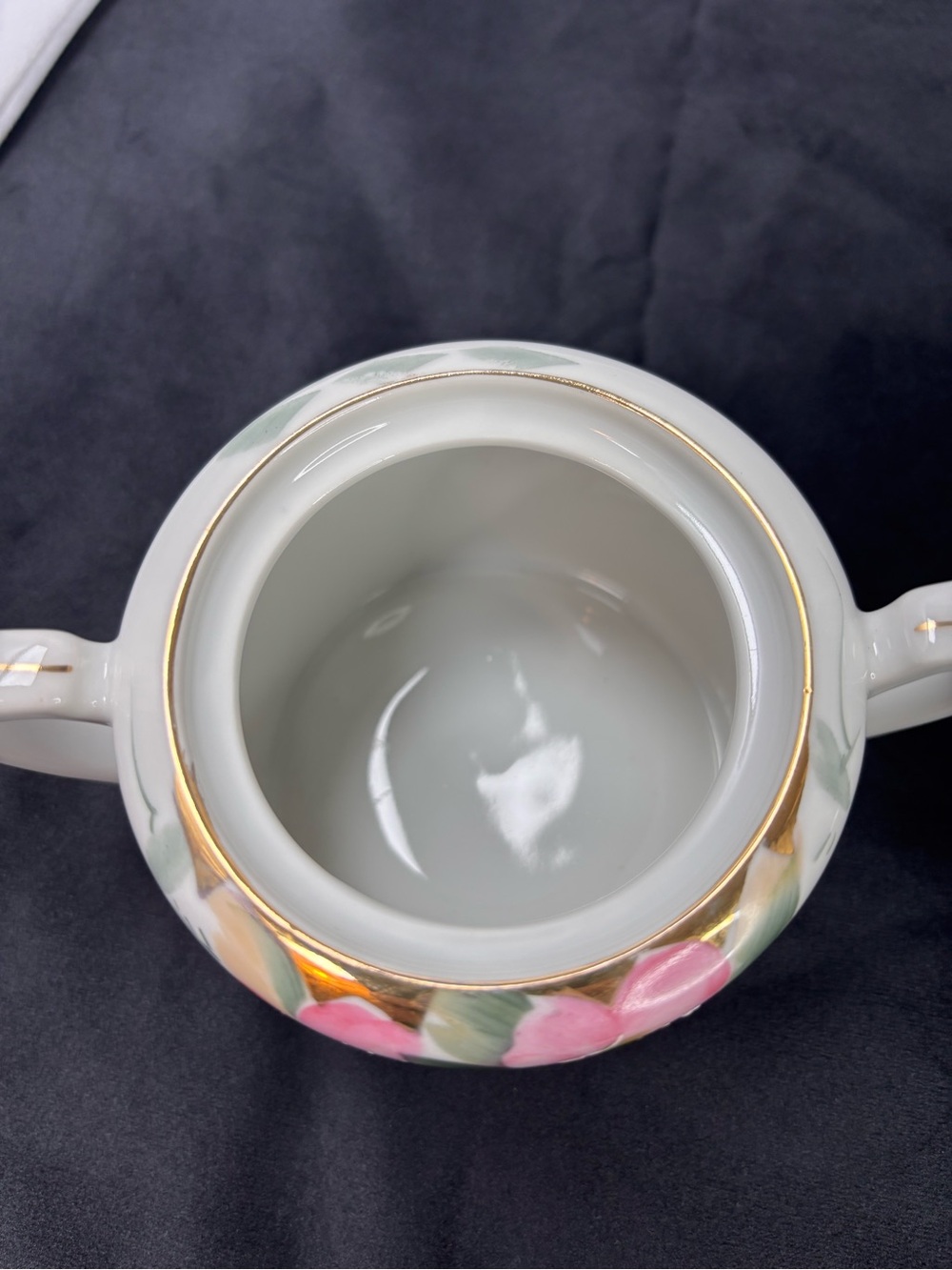 Vintage 1920's Noritake Hand-painted Sugar and Creamer Azalea Pattern # 19322 - Picture 4 of 9